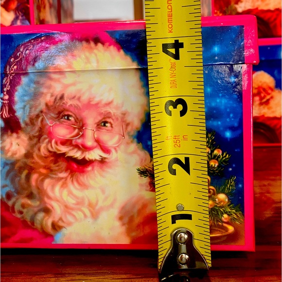 🎅LINDY BOWMAN🎅 7 SANTA CHRISTMAS HOLIDAY GIFT BOXES & 9-CT MINI BOWS NWT🎁 - Picture 6 of 9